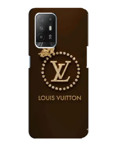 Чехол для OPPO Reno 5z с картинкой «LV — золотая печать»
