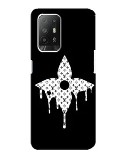 Чехол для OPPO Reno 5z с картинкой «Цветочная монограмма»