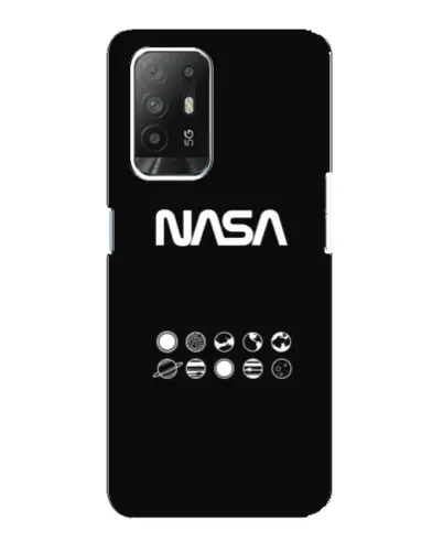 Чехол для OPPO Reno 5z с картинкой «NASA — технический принт»