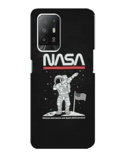Чехол для OPPO Reno 5z с картинкой «NASA — шагаем по Луне» Чехол для OPPO Reno 5z с картинкой «NASA — шагаем по Луне»