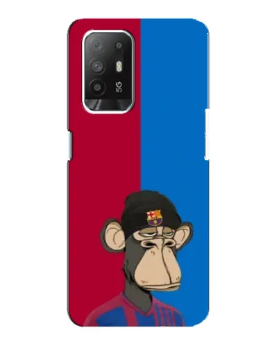 Чехол для OPPO Reno 5z с картинкой «Bored Ape — фанат Барсы» Чехол для OPPO Reno 5z с картинкой «Bored Ape — фанат Барсы»