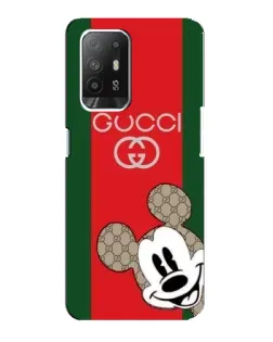 Чехол для OPPO Reno 5z с картинкой «Gucci — полосы и Микки» Чехол для OPPO Reno 5z с картинкой «Gucci — полосы и Микки»