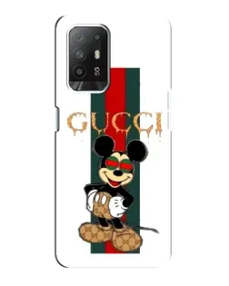 Чехол для OPPO Reno 5z с картинкой «Микки Маус Gucci — полосы» Чехол для OPPO Reno 5z с картинкой «Микки Маус Gucci — полосы»