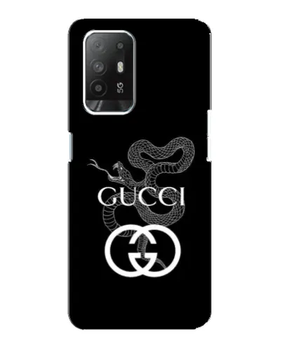 Чехол для OPPO Reno 5z с картинкой «Gucci — серебряная змея» Чехол для OPPO Reno 5z с картинкой «Gucci — серебряная змея»