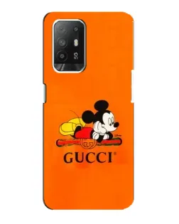 Чехол для OPPO Reno 5z с картинкой «Микки Маус Gucci — оранж» Чехол для OPPO Reno 5z с картинкой «Микки Маус Gucci — оранж»