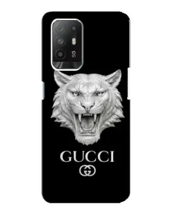 Чехол для OPPO Reno 5z с картинкой «Gucci — серебряный лев» Чехол для OPPO Reno 5z с картинкой «Gucci — серебряный лев»