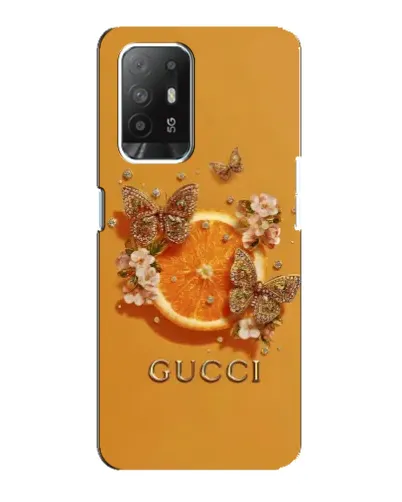 Чехол для OPPO Reno 5z с картинкой «Gucci — золотые бабочки» Чехол для OPPO Reno 5z с картинкой «Gucci — золотые бабочки»