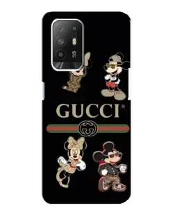 Чехол для OPPO Reno 5z с картинкой «Gucci — герои Disney и монограмма» Чехол для OPPO Reno 5z с картинкой «Gucci — герои Disney и монограмма»