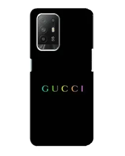 Чехол для OPPO Reno 5z с картинкой «Gucci — неоновый минимализм» Чехол для OPPO Reno 5z с картинкой «Gucci — неоновый минимализм»