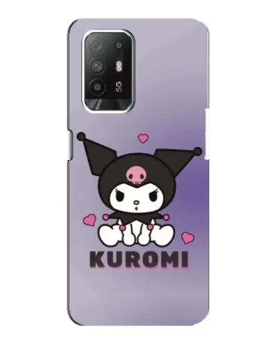 Чехол для OPPO Reno 5z с картинкой «Kuromi — фиолетовый арт»