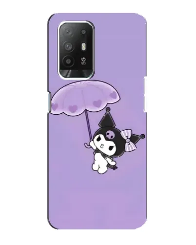 Чехол для OPPO Reno 5z с картинкой «Kuromi с зонтиком»