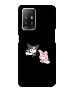 Чехол для OPPO Reno 5z с картинкой «My Melody и Kuromi» Чехол для OPPO Reno 5z с картинкой «My Melody и Kuromi»