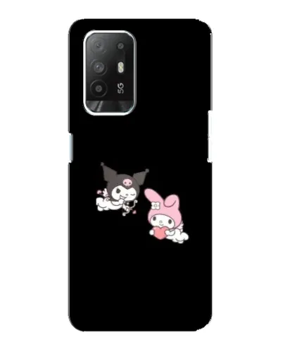 Чехол для OPPO Reno 5z с картинкой «My Melody и Kuromi»