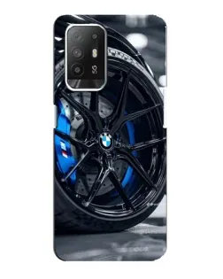 Чехол для OPPO Reno 5z с картинкой «Колесо BMW вблизи»