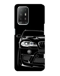 Чехол для OPPO Reno 5z с картинкой «Темный силуэт BMW»