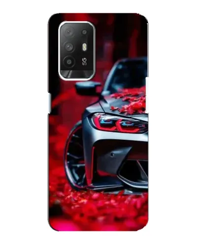 Чехол для OPPO Reno 5z с картинкой «Спортивная BMW и цветы» Чехол для OPPO Reno 5z с картинкой «Спортивная BMW и цветы»