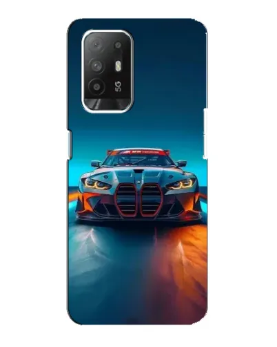 Чехол для OPPO Reno 5z с картинкой «BMW — огни неона» Чехол для OPPO Reno 5z с картинкой «BMW — огни неона»