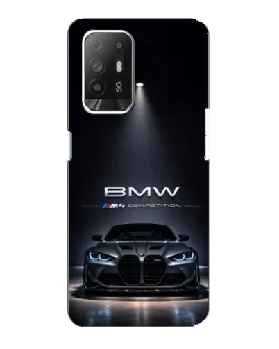 Чехол для OPPO Reno 5z с картинкой «BMW сквозь ночной город» Чехол для OPPO Reno 5z с картинкой «BMW сквозь ночной город»