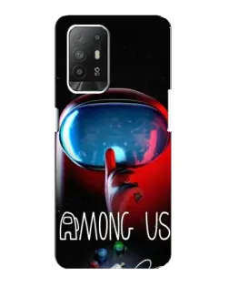 Чехол для OPPO Reno 5z с картинкой «Красный импостер — макро» Чехол для OPPO Reno 5z с картинкой «Красный импостер — макро»