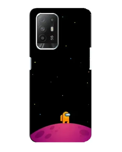 Чехол для OPPO Reno 5z с картинкой «Одинокий герой на планете»