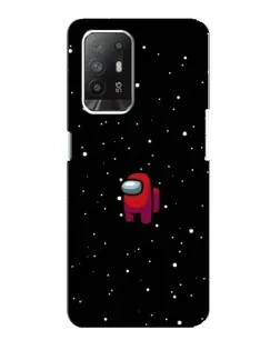 Чехол для OPPO Reno 5z с картинкой «Красный Among Us»