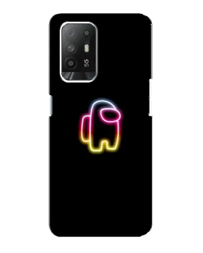 Чехол для OPPO Reno 5z с картинкой «Among Us градиент»