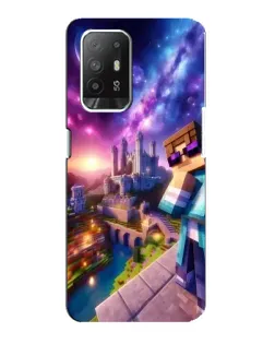 Чехол для OPPO Reno 5z с картинкой «Стив и космос» Чехол для OPPO Reno 5z с картинкой «Стив и космос»