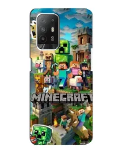 Чехол для OPPO Reno 5z с картинкой «Замок Minecraft» Чехол для OPPO Reno 5z с картинкой «Замок Minecraft»