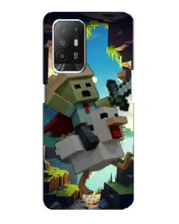 Чехол для OPPO Reno 5z с картинкой «Стив и гусь» Чехол для OPPO Reno 5z с картинкой «Стив и гусь»