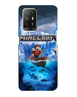 Чехол для OPPO Reno 5z с картинкой «Minecraft ледяной мир» Чехол для OPPO Reno 5z с картинкой «Minecraft ледяной мир»