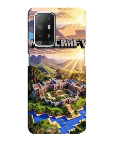 Чехол для OPPO Reno 5z с картинкой «Minecraft панорама»