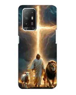 Чехол для OPPO Reno 5z с картинкой «Лев Иуды и Свет» Чехол для OPPO Reno 5z с картинкой «Лев Иуды и Свет»