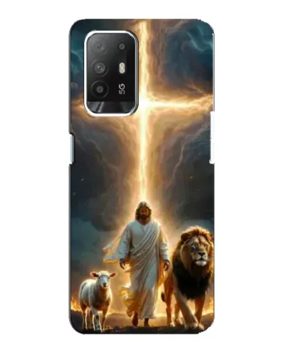 Чехол для OPPO Reno 5z с картинкой «Лев Иуды и Свет» Чехол для OPPO Reno 5z с картинкой «Лев Иуды и Свет»