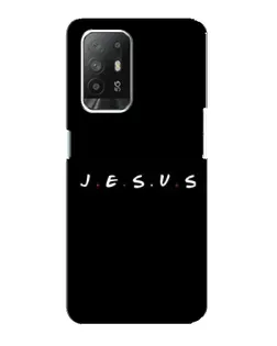 Чехол для OPPO Reno 5z с картинкой «Точки веры J.E.S.U.S.»