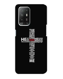 Чехол для OPPO Reno 5z с картинкой «Текстовый крест»