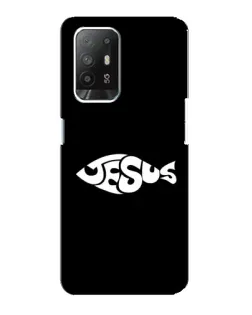 Чехол для OPPO Reno 5z с картинкой «Рыба Jesus»