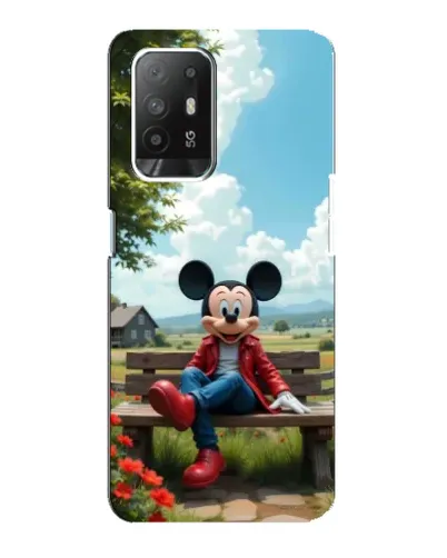 Чехол для OPPO Reno 5z с картинкой «Микки на скамейке» Чехол для OPPO Reno 5z с картинкой «Микки на скамейке»