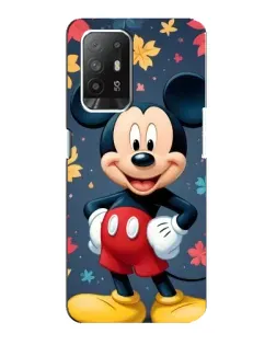 Чехол для OPPO Reno 5z с картинкой «Осенний Mickey Mouse»