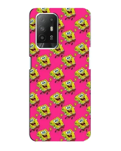 Чехол для OPPO Reno 5z с картинкой «Розовый паттерн»