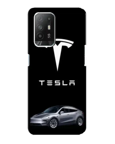 Чехол для OPPO Reno 5z с картинкой «Tesla Model Y»