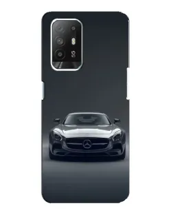 Чехол для OPPO Reno 5z с картинкой «Mercedes на черном»