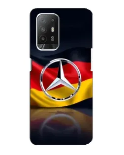 Чехол для OPPO Reno 5z с картинкой «Mercedes — флаг Германии»