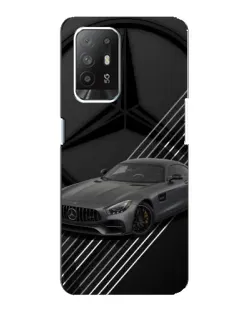 Чехол для OPPO Reno 5z с картинкой «Mercedes AMG — графика»