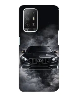 Чехол для OPPO Reno 5z с картинкой «Mercedes в дыму»