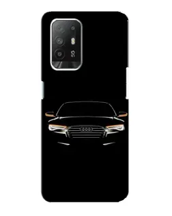 Чехол для OPPO Reno 5z с картинкой «Audi — ночной контур»