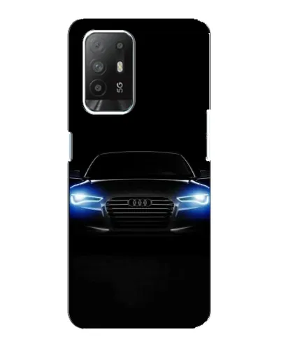 Чехол для OPPO Reno 5z с картинкой «Audi в неоне»