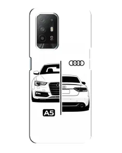 Чехол для OPPO Reno 5z с картинкой «Audi — контрастный дизайн»