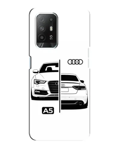 Чехол для OPPO Reno 5z с картинкой «Audi — контрастный дизайн»