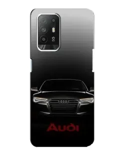 Чехол для OPPO Reno 5z с картинкой «Audi — градиентный контур»