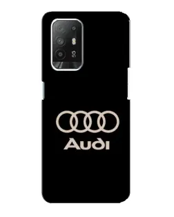 Чехол для OPPO Reno 5z с картинкой «Audi — золотой логотип»